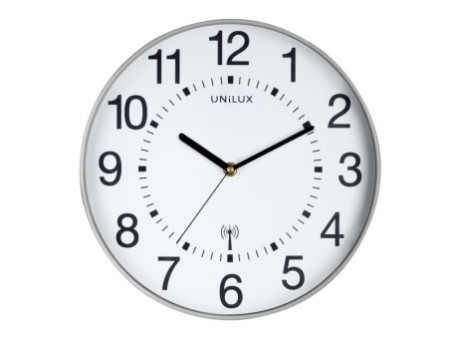 UNiLUX Horloge radio-pilotée 'WAVE', argent