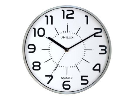 UNiLUX Horloge à quartz 'POP', diamètre: 300 mm, argent