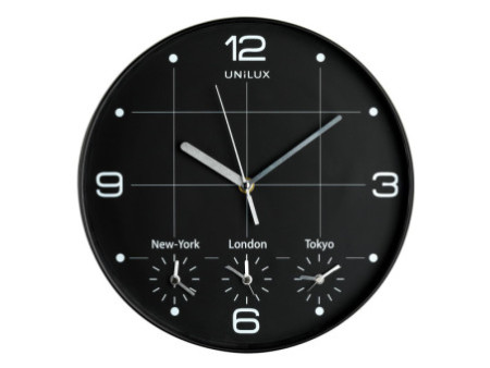 UNiLUX Horloge murale à quartz 'ON TIME', diamètre: 305 mm