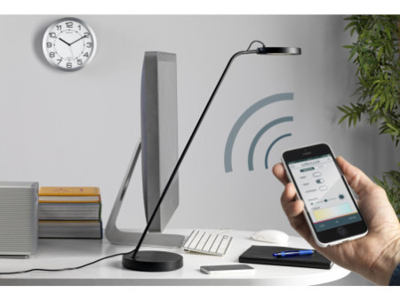 UNiLUX Lampe de bureau à LED EYELIGHT, argent