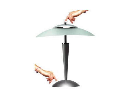 UNiLUX Lampe de bureau à LED CRISTAL, argent
