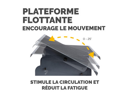 Fellowes Repose-pieds Professionnel Series, réglable, noir