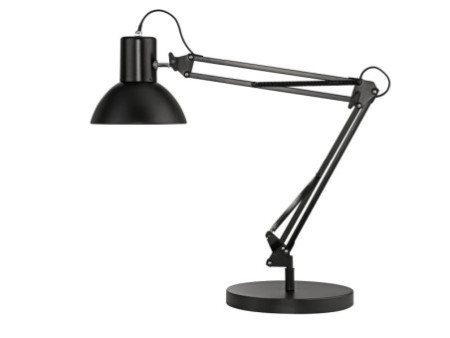 UNiLUX Lampe de bureau SUCCESS 66, pince/socle, noir