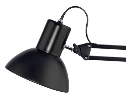 UNiLUX Lampe de bureau SUCCESS 66, pince/socle, noir