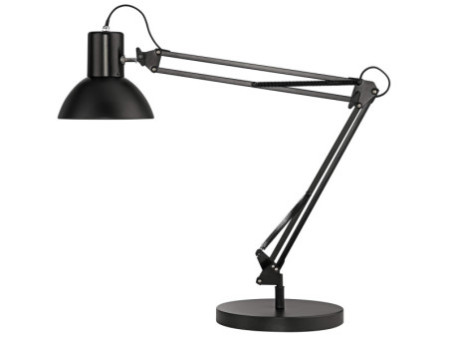 UNiLUX Lampe de bureau SUCCESS 80, pince/socle, noir