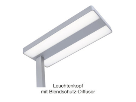 UNiLUX Lampadaire à LED LIXUS, couleur: argent