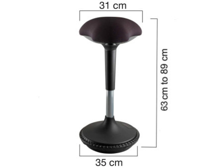 UNiLUX Tabouret MOOVE, noir