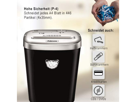 Fellowes destructeur de documents Powershred 53C, noir,coupe