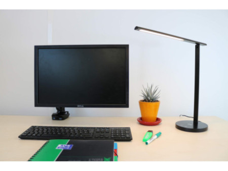 UNiLUX Lampe de bureau à LED DIVA, dimmable, noir