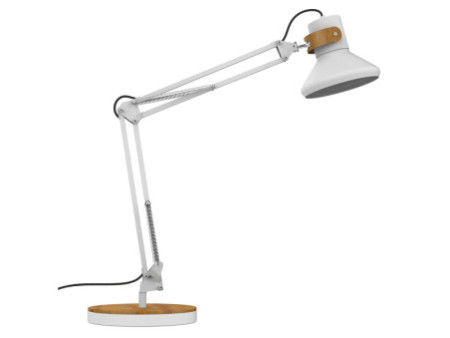 UNILUX Lampe de bureau à LED BAYA BAMBOO, blanc - bambou