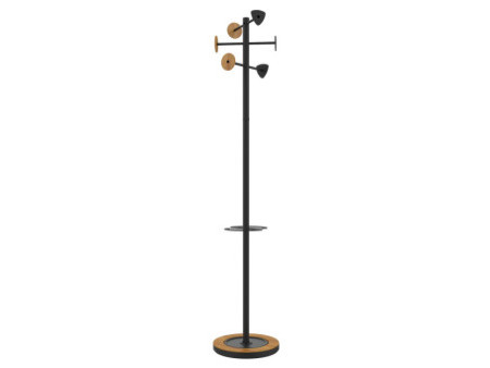 UNiLUX Porte-manteau BORA BAMBOO, noir-bambou