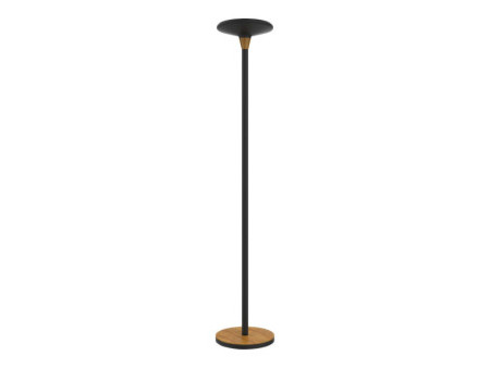 UNiLUX Lampadaire à LED BALY BAMBOO, dimmable, noir-bambou