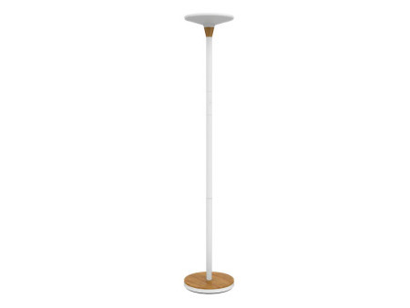 UNiLUX Lampadaire à LED BALY BAMBOO, dimmable, blanc-bambou