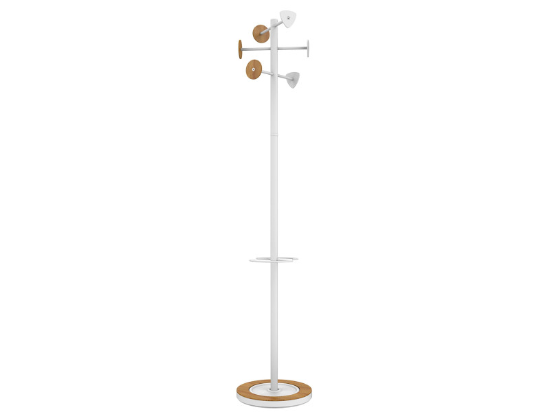UNiLUX Porte-manteau BORA BAMBOO, blanc-bambou