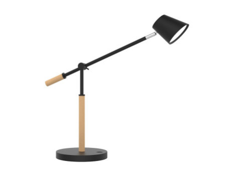 UNiLUX Lampe de bureau à LED VICKY, dimmable, hêtre/noir