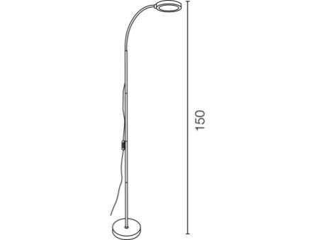 UNiLUX Lampadaire/lampe de bureau à LED FLEXLED, noir