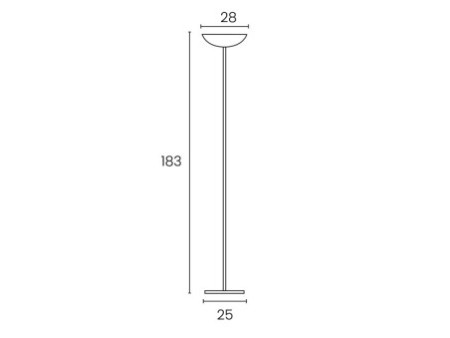 UNiLUX Lampadaire à LED DELY 2.0, dimmable, noir