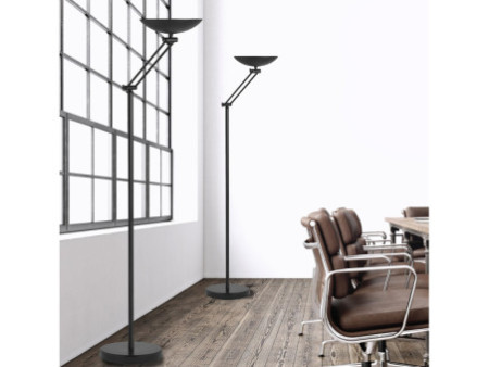UNiLUX Lampadaire à LED FIRST ARTICULATED, noir