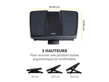 Fellowes Repose-pieds Professional Series Profi, noir