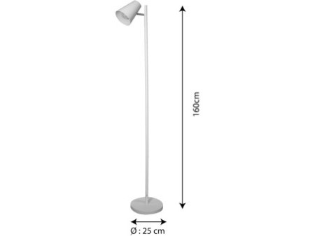 UNiLUX Lampadaire à LED SPOTY, hauteur: 1600 mm, blanc