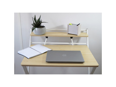 UNiLUX Bureau repliable HOMY, blanc/hêtre