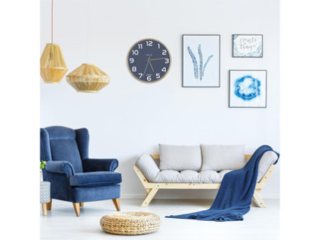UNiLUX Horloge murale à quartz 'BALTIC', bleu