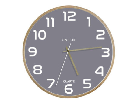 UNiLUX Horloge murale à quartz 'BALTIC', gris