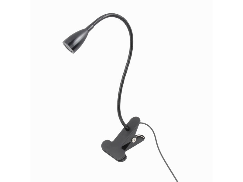 UNiLUX Lampe LED avec pince de fixation SNOKE, noir