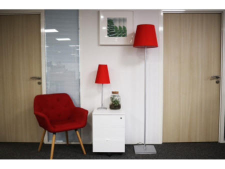 UNiLUX Lampe de bureau à LED AMBIANCE LUMI, rouge