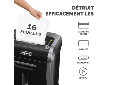 Fellowes destructeur docs Powershred 79Ci, coupe croisée