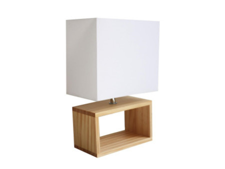 UNiLUX Lampe de bureau LED DEKO, blanc / bois