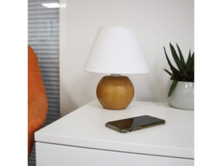 UNiLUX Lampe de bureau LED BLOOM, blanc / chêne
