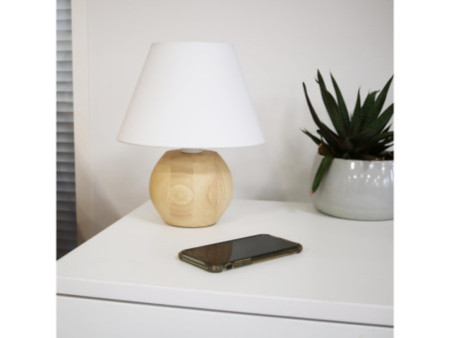 UNiLUX Lampe de bureau LED BLOOM, blanc / hêtre