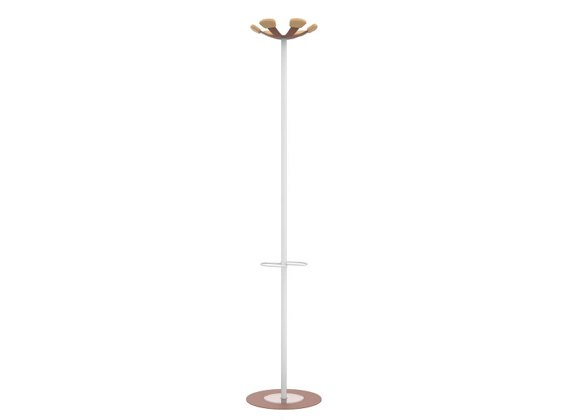 UNiLUX Portemanteau AURORA, hauteur: 1.680 mm, blanc/rouge