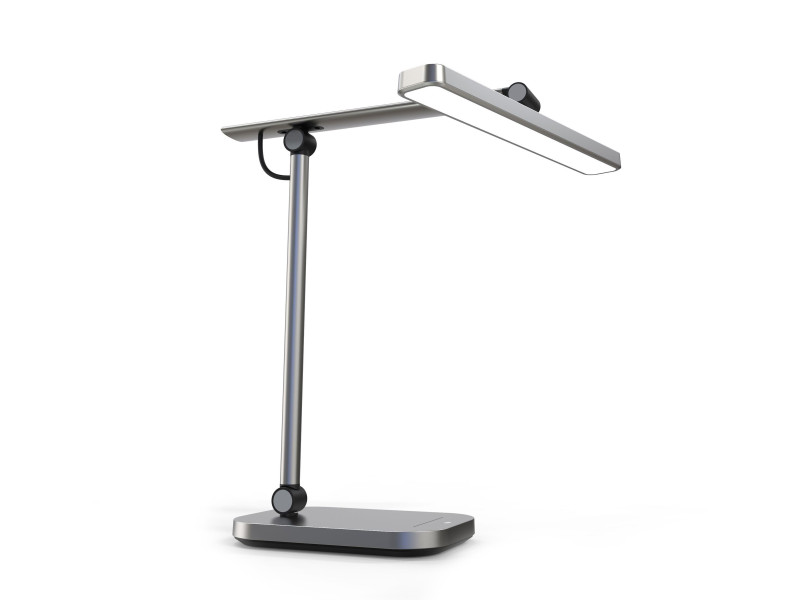 UNiLUX Lampe de bureau LED PURELINE, gris métal