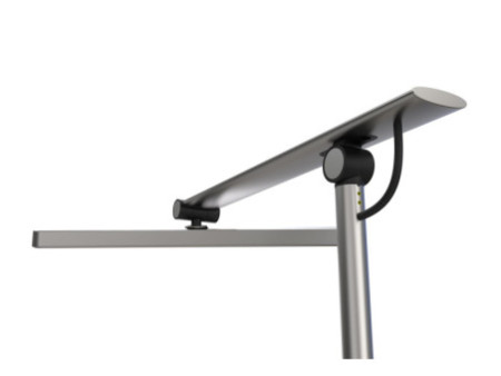 UNiLUX Lampe de bureau LED PURELINE, gris métal