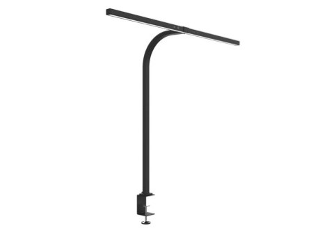 UNiLUX Lampe de bureau à LED STRATA, pied de serrage, noir
