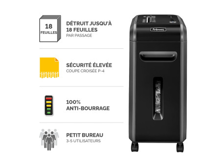 Fellowes Destructeur de documents Powershred 99Ci, particule