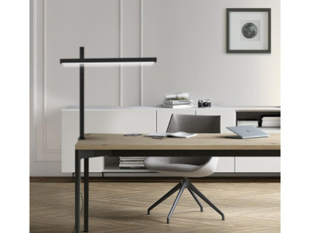 UNiLUX Lampe de bureau à LED ZENITH, pince, noir
