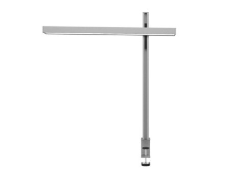 UNiLUX Lampe de bureau à LED ZENITH, pince, gris métallisé