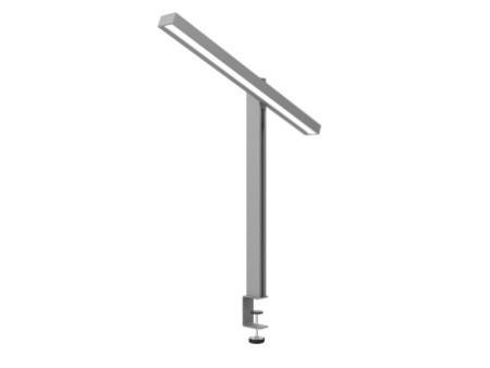 UNiLUX Lampe de bureau à LED ZENITH, pince, gris métallisé