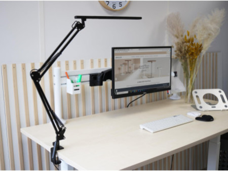 UNiLUX Lampe de bureau à LED SWINGOLED 2.0, noir