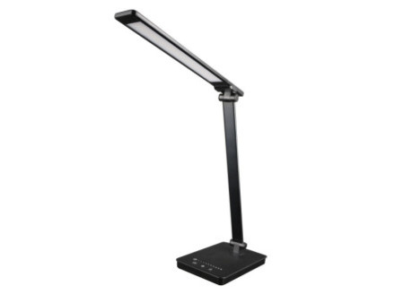 UNiLUX Lampe de bureau à LED NOVY, pied, noir