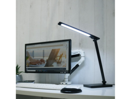 UNiLUX Lampe de bureau à LED NOVY, pied, noir