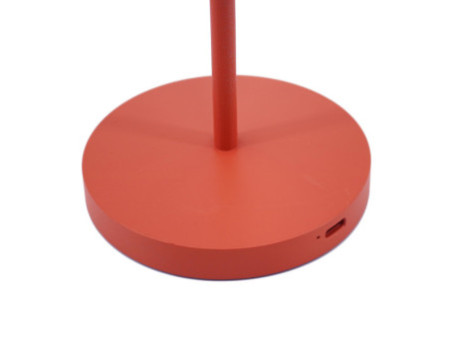 UNiLUX Lampe de bureau à LED et batterie AVA, pied, brique