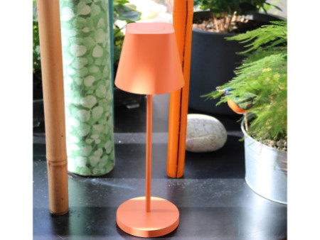 UNiLUX Lampe de bureau à LED et batterie AVA, pied, orange