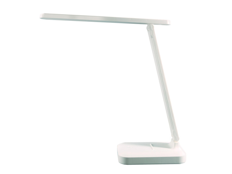 UNiLUX Lampe de bureau à LED et batterie KAPA, pied, blanc
