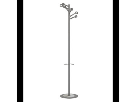 UNiLUX Portemanteau BOURGEON, (H)1.740 mm, gris métallisé