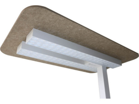 UNiLUX Lampe de bureau à LED INCLINEA, argent/blanc