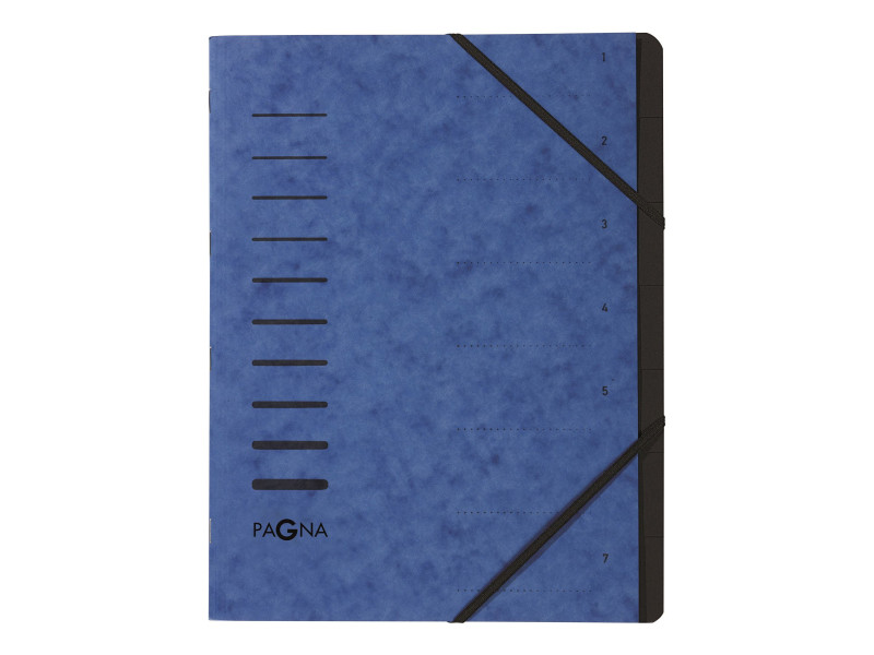 PAGNA Trieur 'Sorting File', 7 ml compartiments, bleu